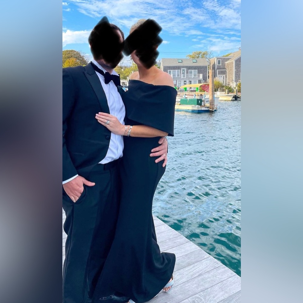 La Femme off the shoulders gown